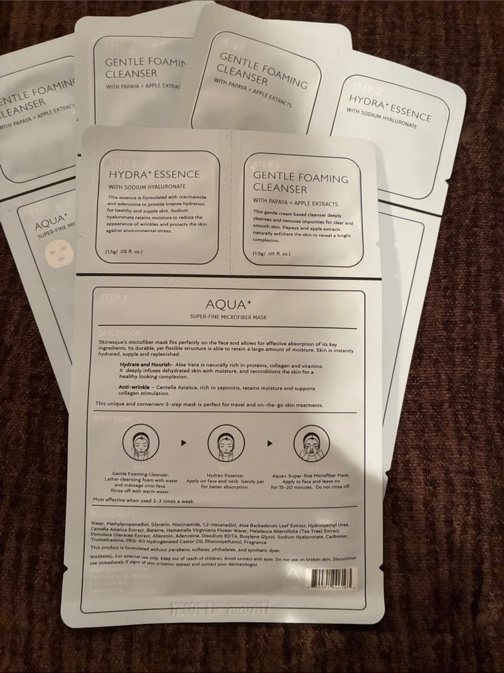 Aqua Skinesque Hydrate Facial Sheet Mask - White